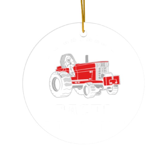 Tractor Driver Tractor Pulling Ceramic Ornaments