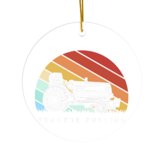 Tractor Pulling Driver Tractors Ceramic Ornaments