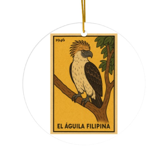 EL ÁGUILA FILIPINA - THE PHILIPPINE EAGLE Ceramic Ornaments