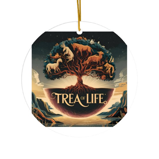 Sacred Tree of Life Ceramic Ornaments