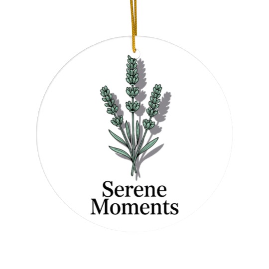 Serene Moments Lavender Calm Ceramic Ornaments
