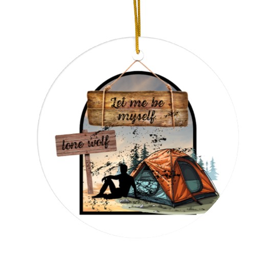 Lone Wolf Retreat Ceramic Ornaments