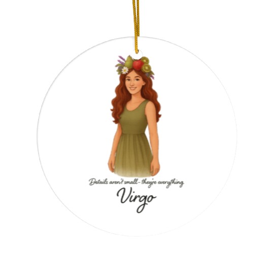 Virgo Woman – Grace in Every Detail Ceramic Ornaments