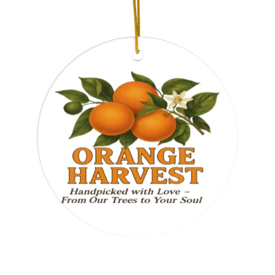 Sunkissed Groves Orange Harvest Ceramic Ornaments