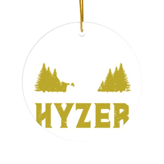 Disc Golf Keep Calm And Throw A Hyzer Ceramic Ornaments