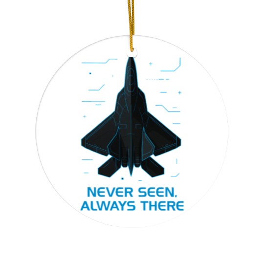 Stealth Fighter Jet Ceramic Ornaments – Futuristic Military