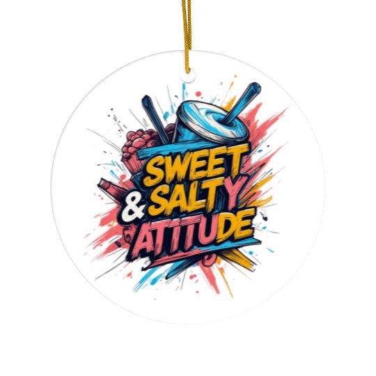 Sweet & Salty Attitude Ceramic Ornaments