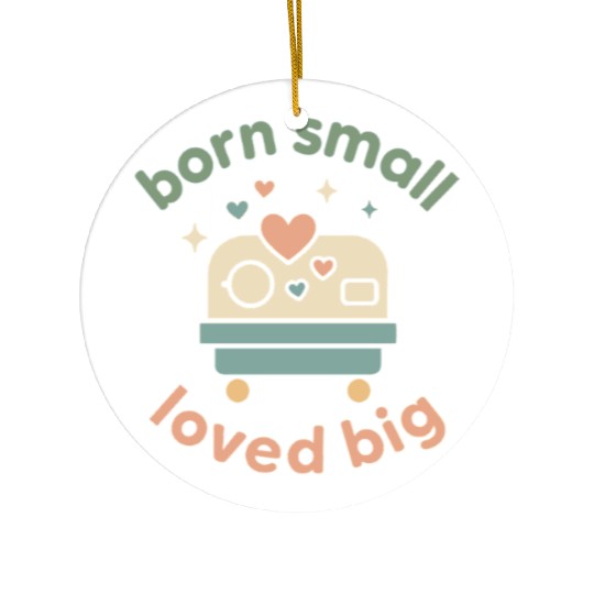NICU Sibling Preemie Big Brother Big Sister Ceramic Ornaments