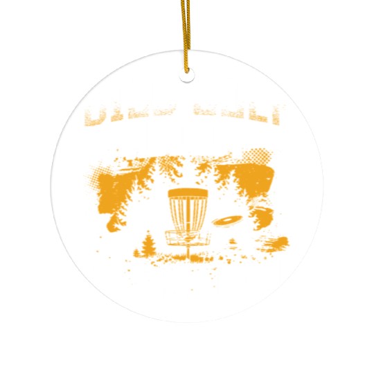 Disc Golf Ultimate Frisbee Ceramic Ornaments