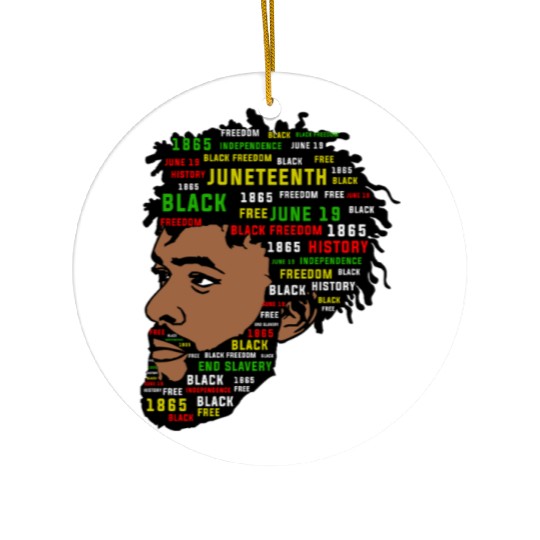 Juneteenth Black History Ceramic Ornaments
