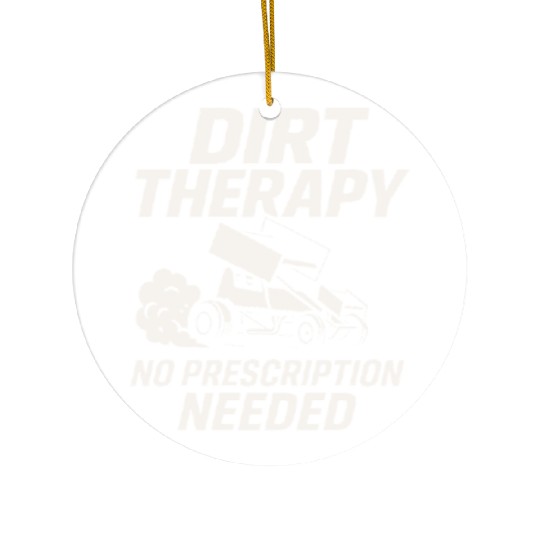 Sprint Car Racing Dirt Track Speed Oval Race Ceramic Ornaments