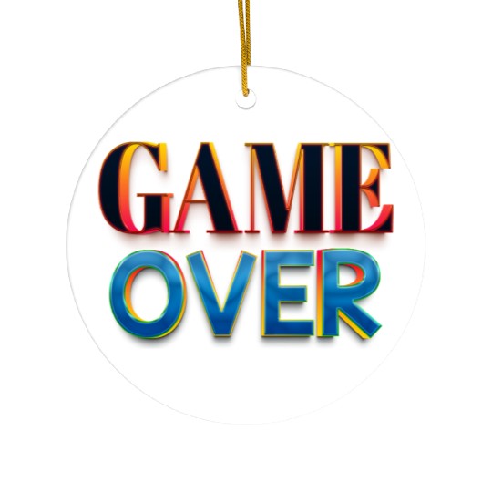 Game over Ceramic Ornaments