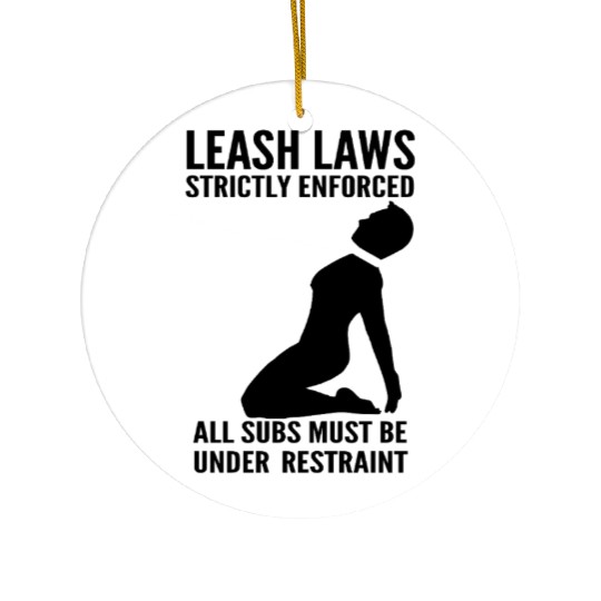 Leash Law Enforced Ceramic Ornaments