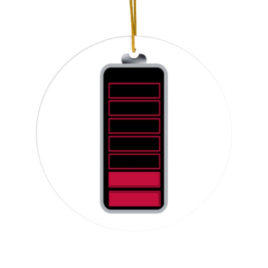 Great Low Battery Icon Ceramic Ornaments Ceramic Ornaments