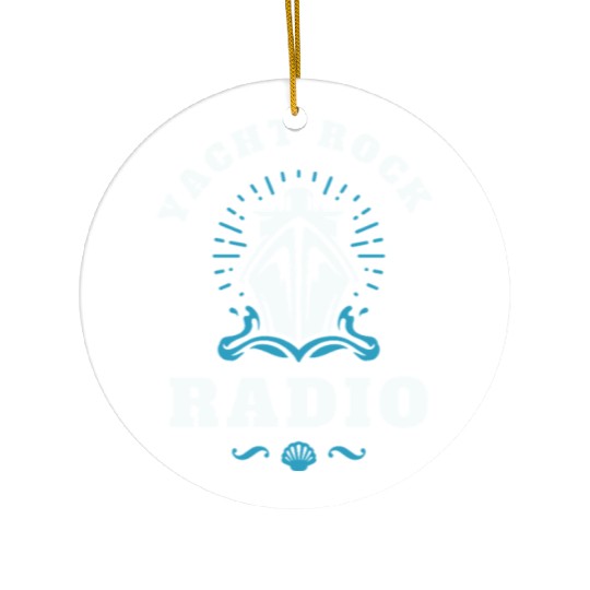 YACHT ROCK - WHITE LETTERS Ceramic Ornaments