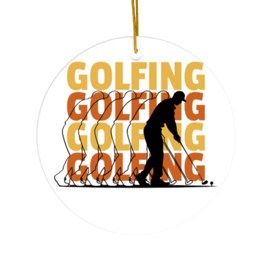 Golfing Lifestyle Golf Enthusiast Ceramic Ornaments