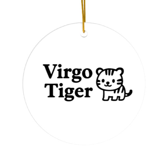 Virgo Tiger Ceramic Ornaments