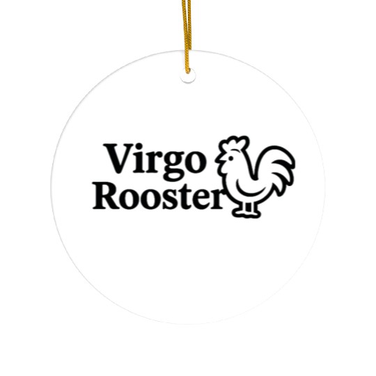 Virgo Rooster Ceramic Ornaments