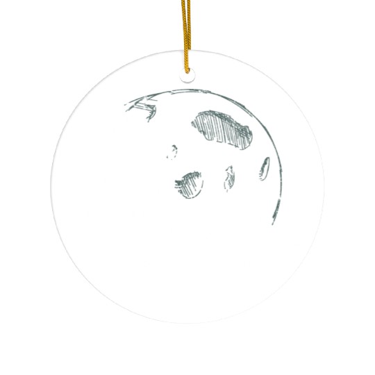 Forest Moon – Lunar Light in the Wilderness Ceramic Ornaments