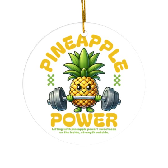 Pineapple Power Ceramic Ornaments