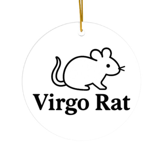 Virgo Rat Ceramic Ornaments