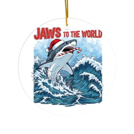 Jaws to the World – Christmastime Shark Attack Ceramic Ornaments
