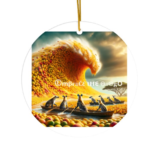 Embrace the Mango Ceramic Ornaments