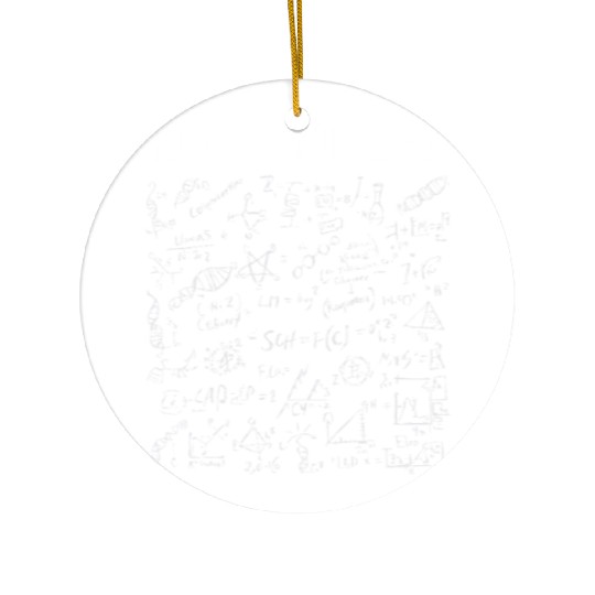 I Do Math Not Feelings – Funny Nerdy Engineer Ceramic Ornaments