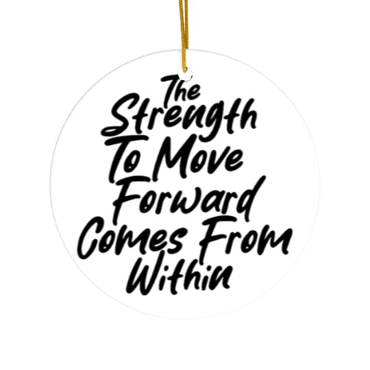 Inner Strength Self Growth Positive Mindset Quote Ceramic Ornaments
