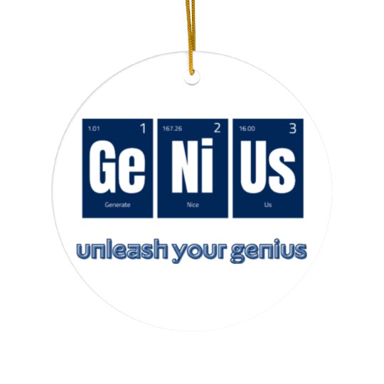 Periodic Table Ceramic Ornaments,Science Inspire, Unleash Power