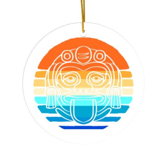 Mayan And Aztec Symbols Indigenous Tribe Ceramic Ornaments