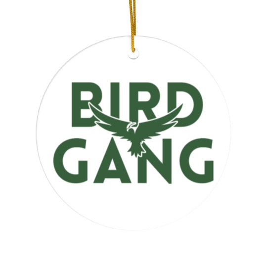 Bird Gang Bold Logo Design Ceramic Ornaments