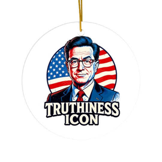 Stephen Colbert – Truthiness Icon Retro Ceramic Ornaments