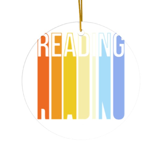 Back To School Reading Teacher Ceramic Ornaments