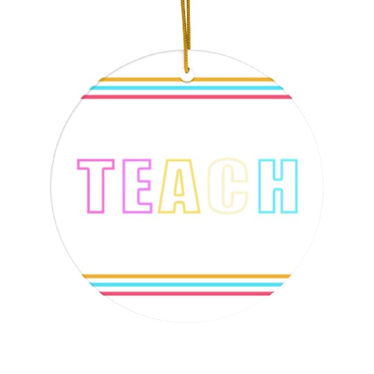 Back To School Reading Teacher Ceramic Ornaments