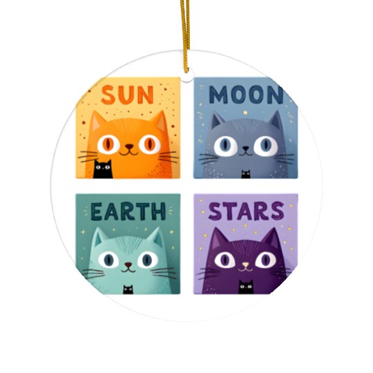 Funny Cat Ceramic Ornaments | Retro Cat Meme Ceramic Ornaments