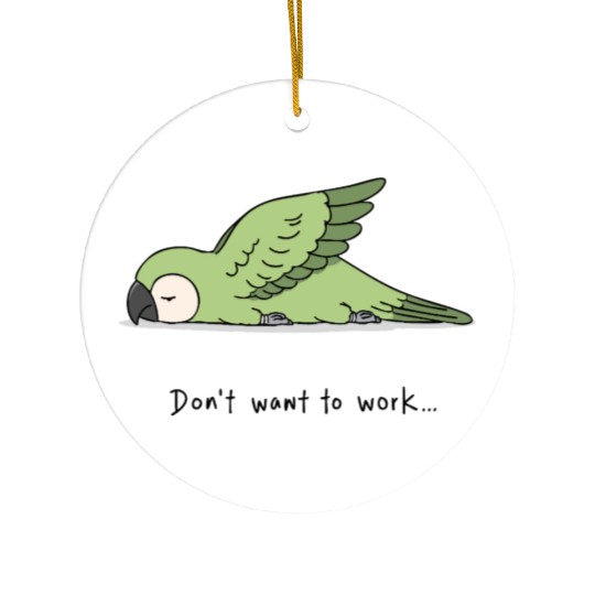 Red-shouldered Macaw Ceramic Ornaments