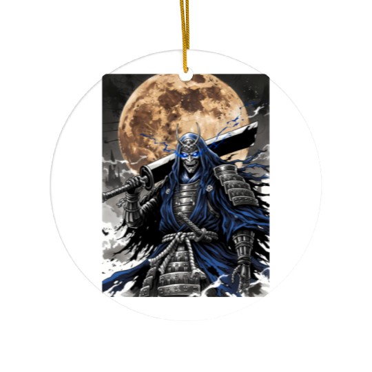 Dark Samurai Demon Warrior Ceramic Ornaments