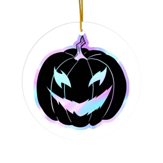 Glow-In-The-Dark Jack-o-Lantern Ceramic Ornaments