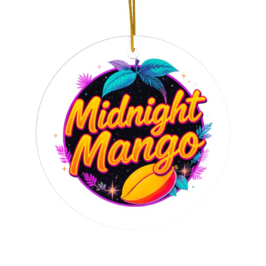 Nighttime Mango Bright Design Ceramic Ornaments
