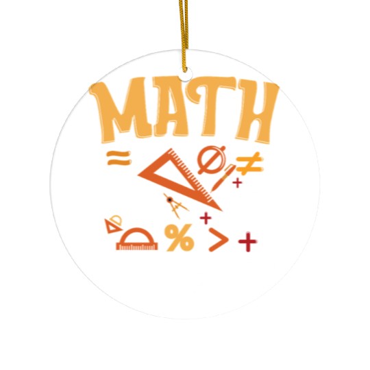 Mathematician Math Teacher Imaginary Friends Ceramic Ornaments