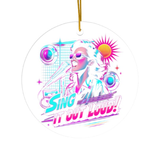 Karaoke Sing It Out Loud Ceramic Ornaments