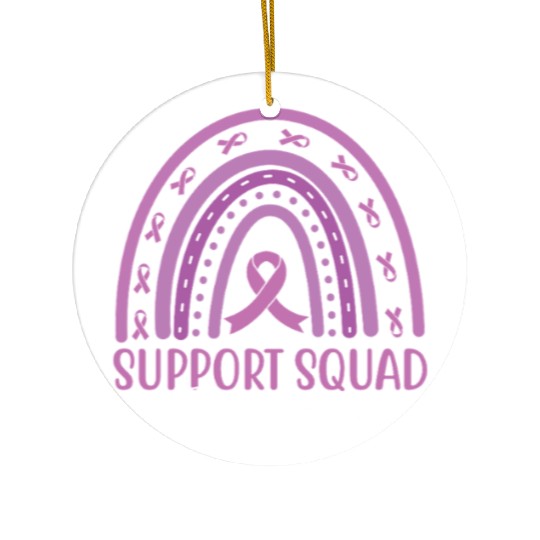 Rainbow Support Squad ITP Awareness Ceramic Ornaments