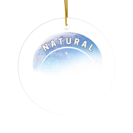 Natural Mountain Wilderness Design Ceramic Ornaments