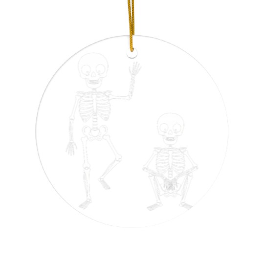 Funny Halloween Skeleton Spooky Season Cute Ghost Ceramic Ornaments