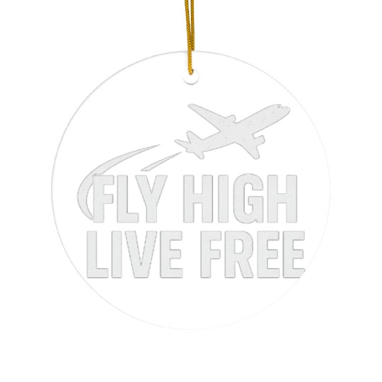 Aviation Freedom Inspirational Design Ceramic Ornaments