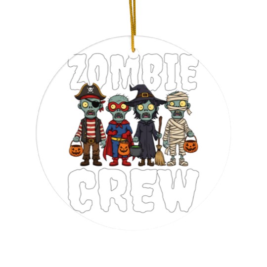 ZOMBIE CREW - ZOMBIE HALLOWEEN Ceramic Ornaments