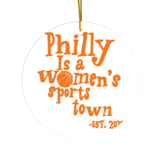 Philadelphia Women's Sports Town Ceramic Ornaments