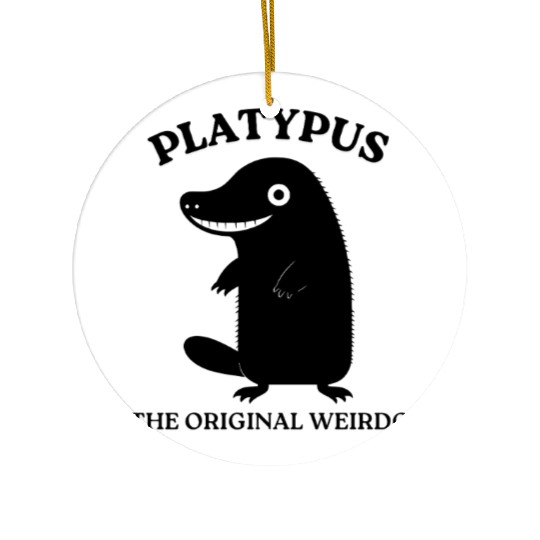 Funny Platypus - The Original Weirdo Design Ceramic Ornaments