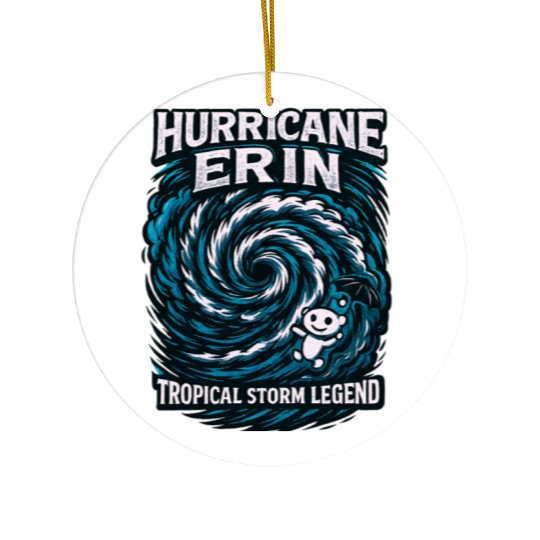 Hurricane Erin Tropical Storm Legend Ceramic Ornaments